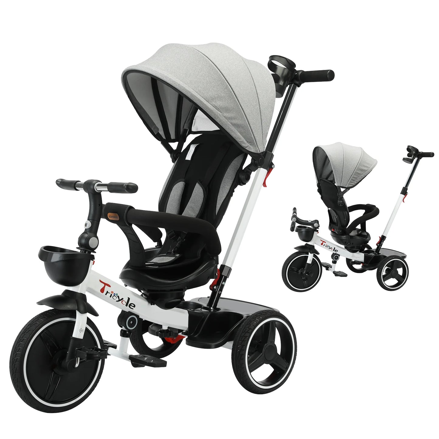 Ubravoo 5 In 1 Baby Stroller Tricycle For Ages 1 To 5