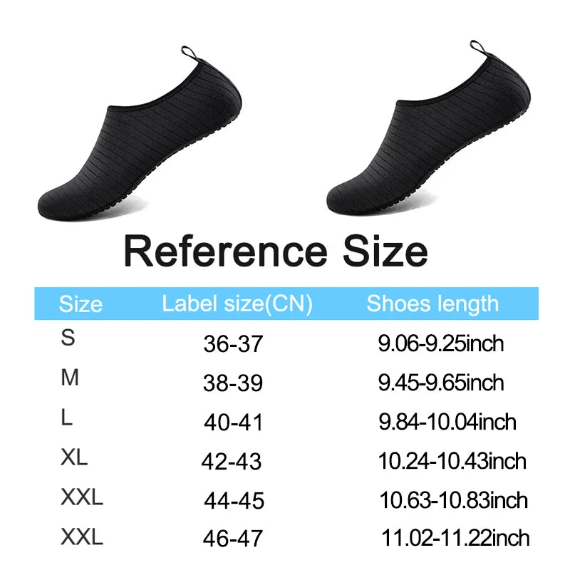 NONECN Unisex Quick Dry Water Shoes Anti Slip for Men Women