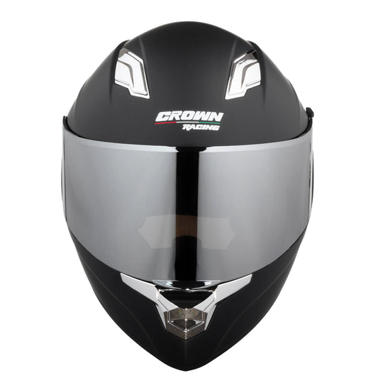 Crown Racing Full Face Motorcycle Helmet With Dual Visors DOT-Certified