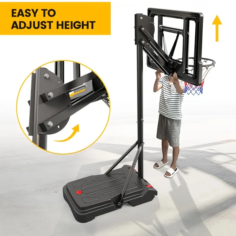Outdoor Adjustable Portable Basketball Hoop System Pro