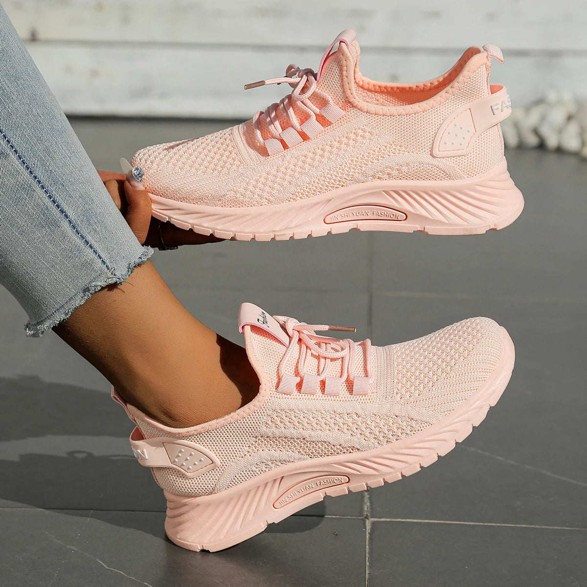Women Casual Sneaker Fly Weave Upper Fashion Shoes
