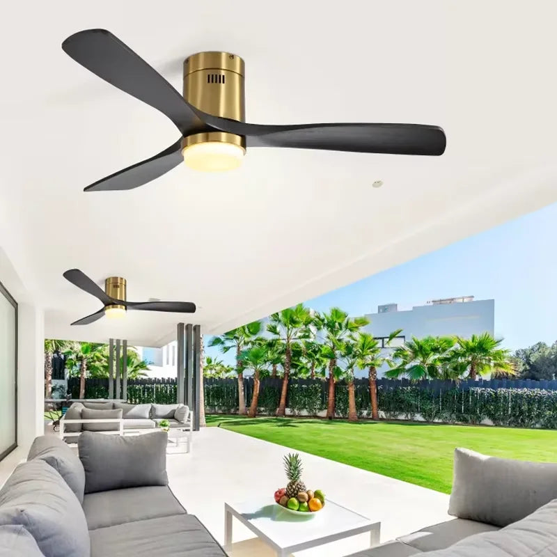 Sofucor Modern LED Ceiling Fan With Remote Control 6-Speed DC