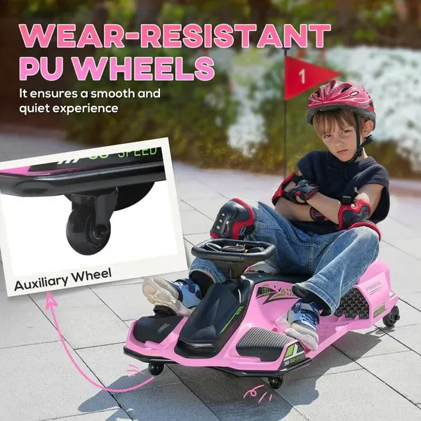 12V High-Performance Electric Go Kart For Kids 8-12 Drifting