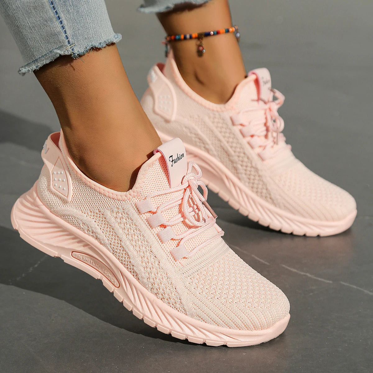 Women Casual Sneaker Fly Weave Upper Fashion Shoes