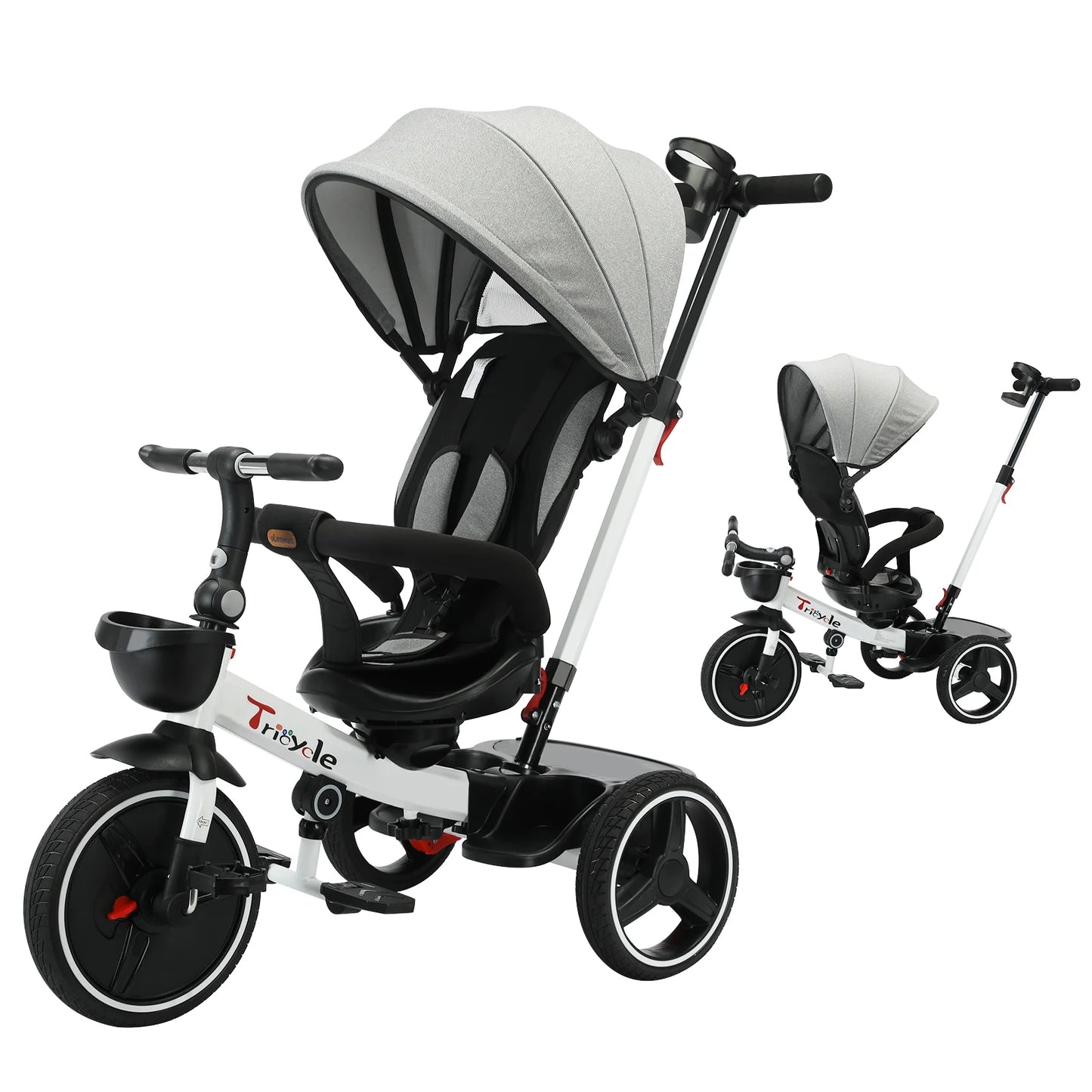 Ubravoo 5 In 1 Baby Stroller Tricycle For Ages 1 To 5