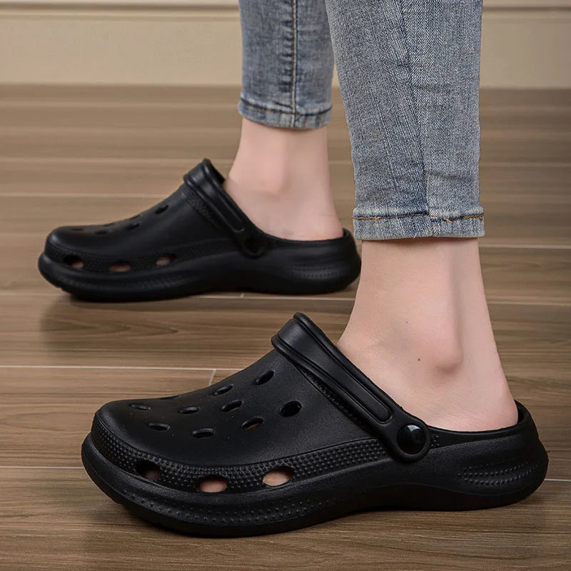 Summer Men Clogs Sandals Beach Slides Leisure Slippers