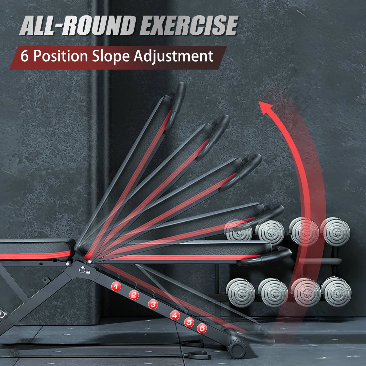 Foldable 14-In-1 Weight Bench With 1000 Lbs Capacity