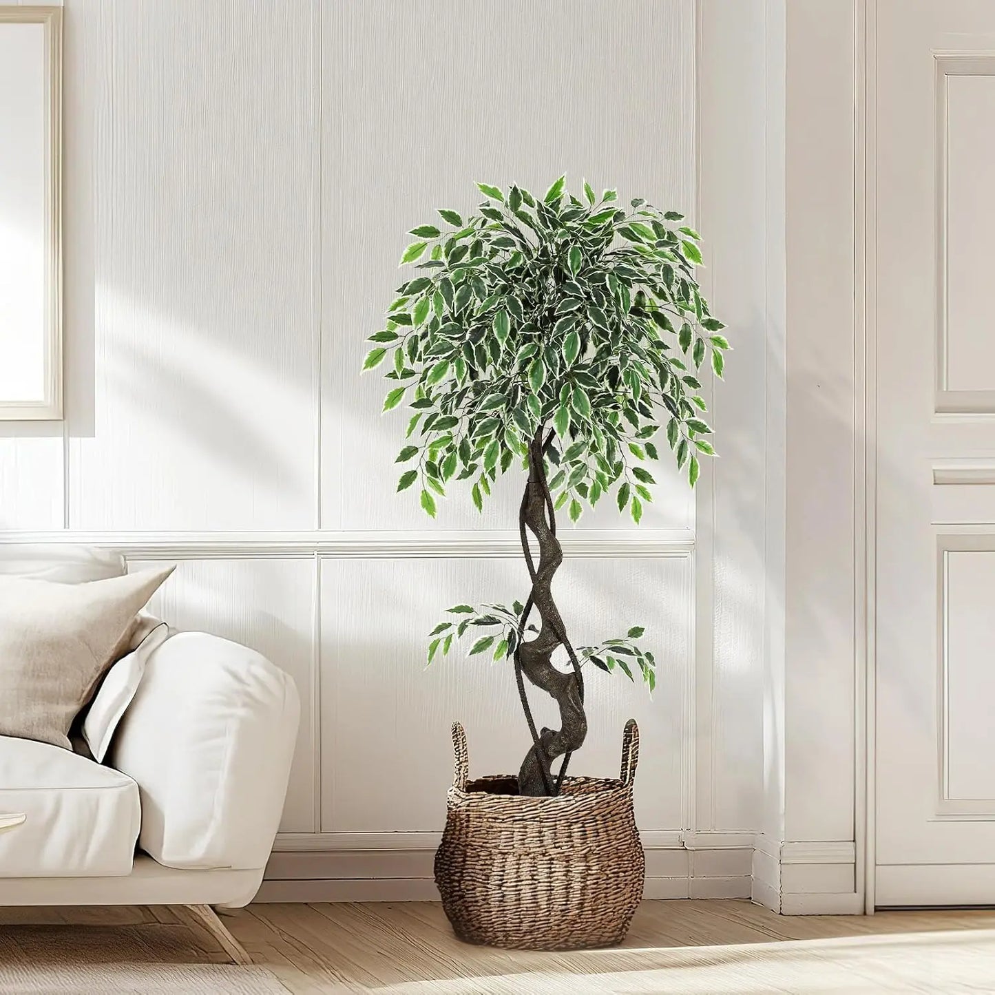 HiMISS Artificial Ficus Tree Indoor Outdoor Decor For Office
