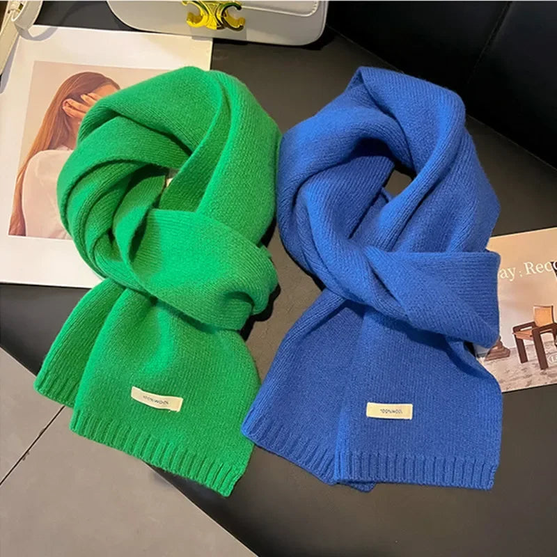 Women's Knitted Wool Scarf Winter Warm Shawl