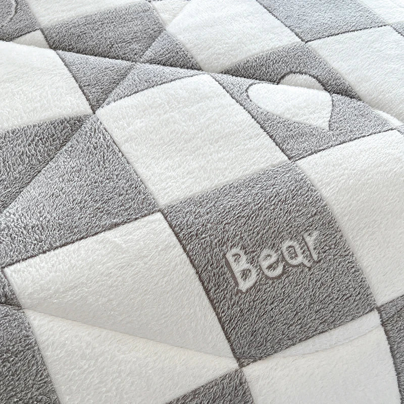 Jiangsu All-Season Thickened Lamb Wool Sherpa Quilt Set Bedding