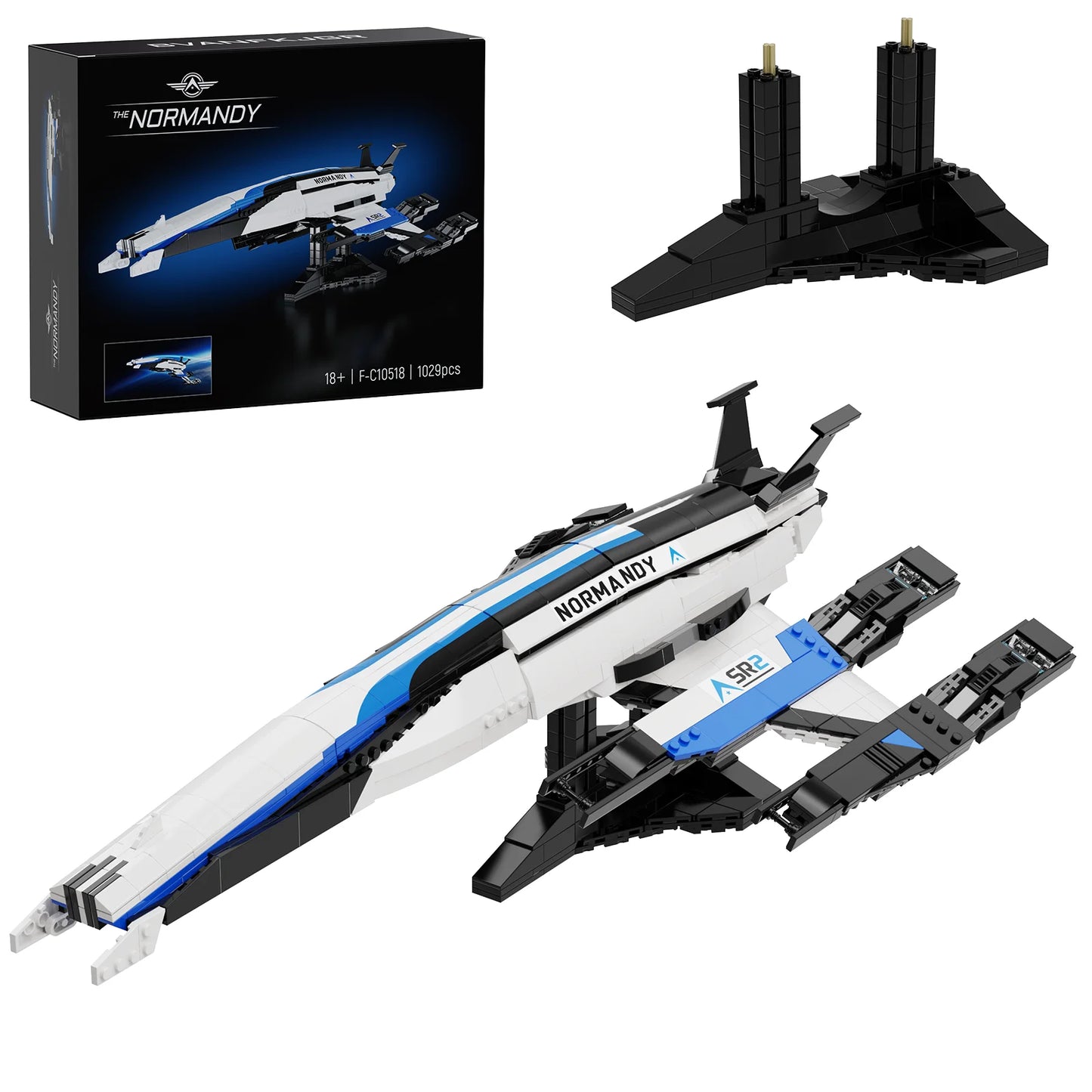 Normandy SR2 Spaceship Building Blocks Set Desktop Ornament