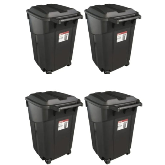 Heavy Duty Outdoor Trash Cans With Locking Lid And Wheels