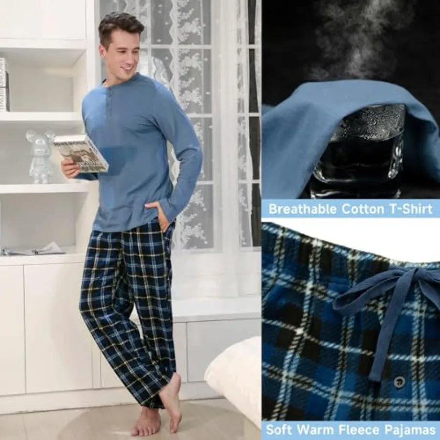 Men's Pajama Set Sleepwear Pants For Lounge Comfort