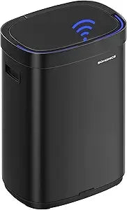 Motion Sensor Trash Can Auto Open With Soft Close Lid