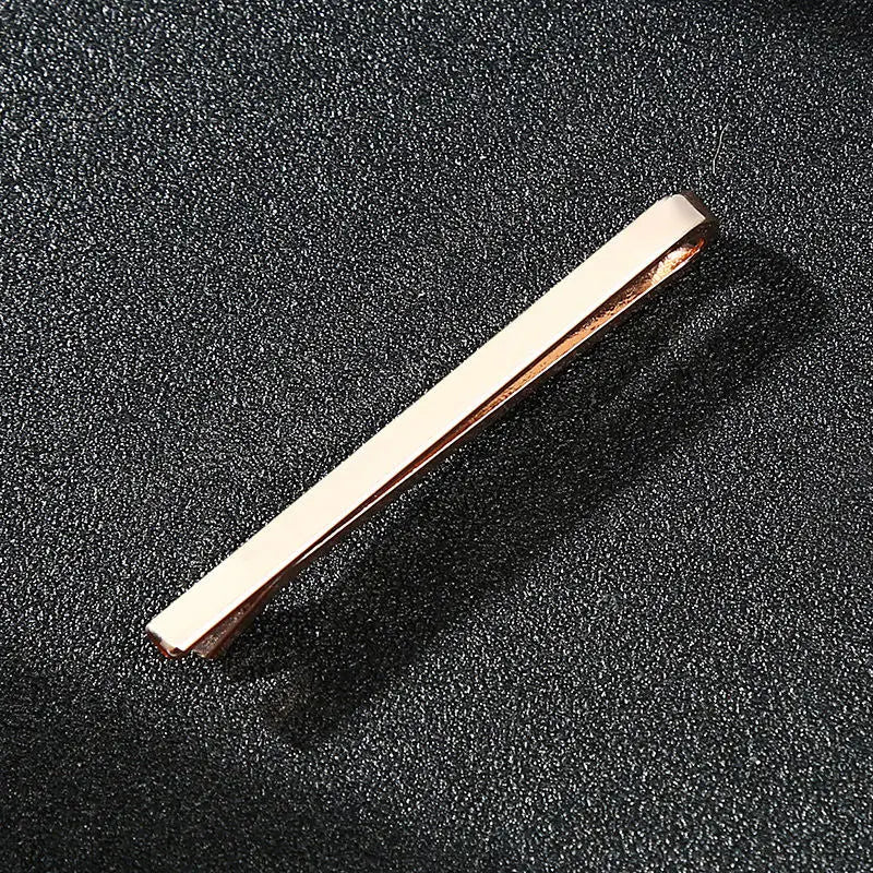 Luxury Metal Tie Clip For Men Crystal Bar Clasp