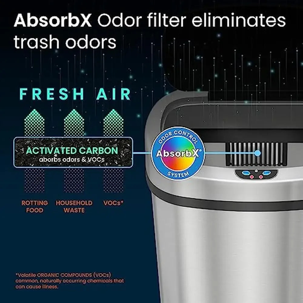 Fujian Touchless Motion-Sensor Stainless Steel Trash Can