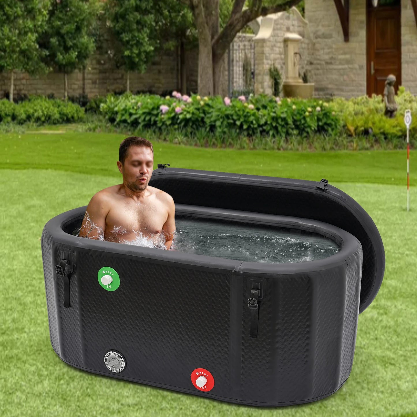 PVC Inflatable Bathtub Freestanding Ice Bath For Athletes