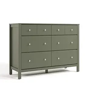 Six Drawer Dresser With Interlocking Design For Modern Storage