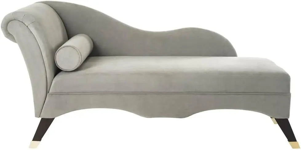 HUANZHUANG Caiden Modern Velvet Chaise Lounge Chair For Living Room Contemporary Design