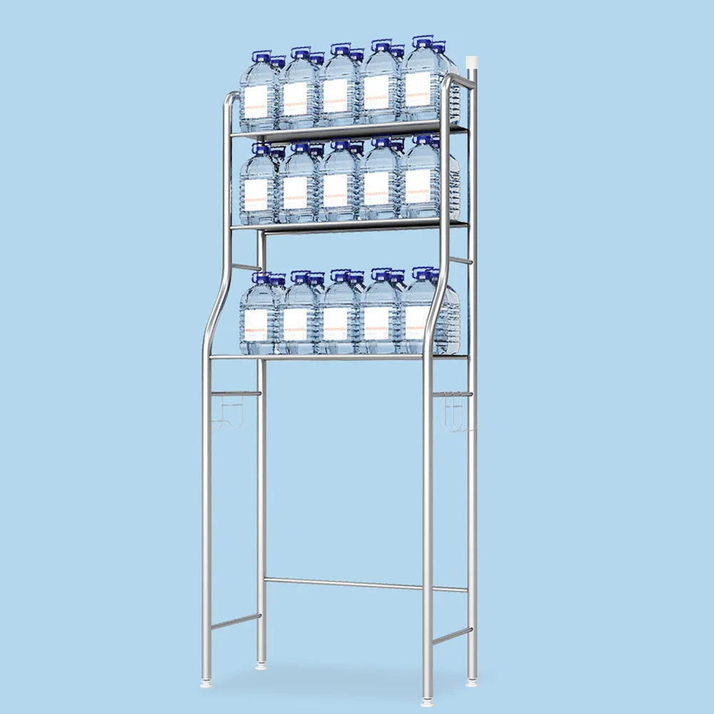 Studyset Over Toilet Storage Shelf 2 Tier Freestanding Metal Bathroom Organizer