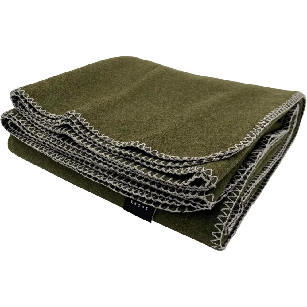 100% Virgin Wool Blanket for Camping and Home Use Premium Quality