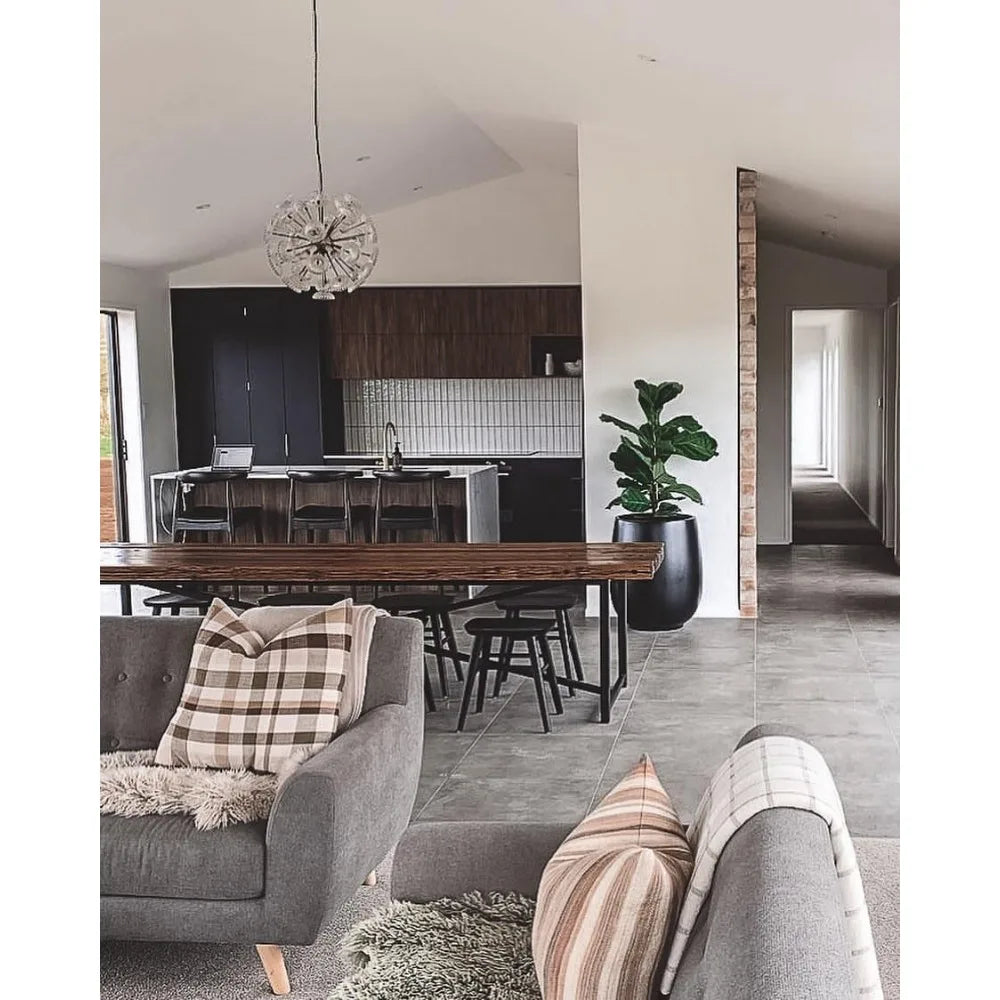 DAFIFY Solid Wood Farmhouse Counter Stools With PU Leather Cushions