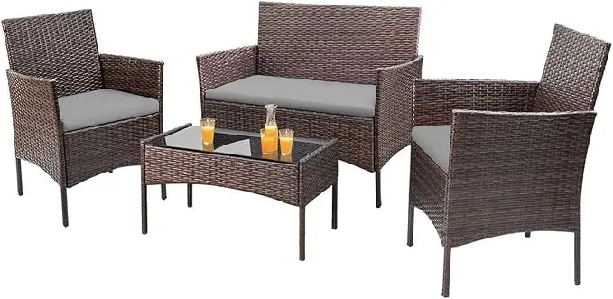 Outdoor Patio Furniture Set Rattan Wicker For Garden