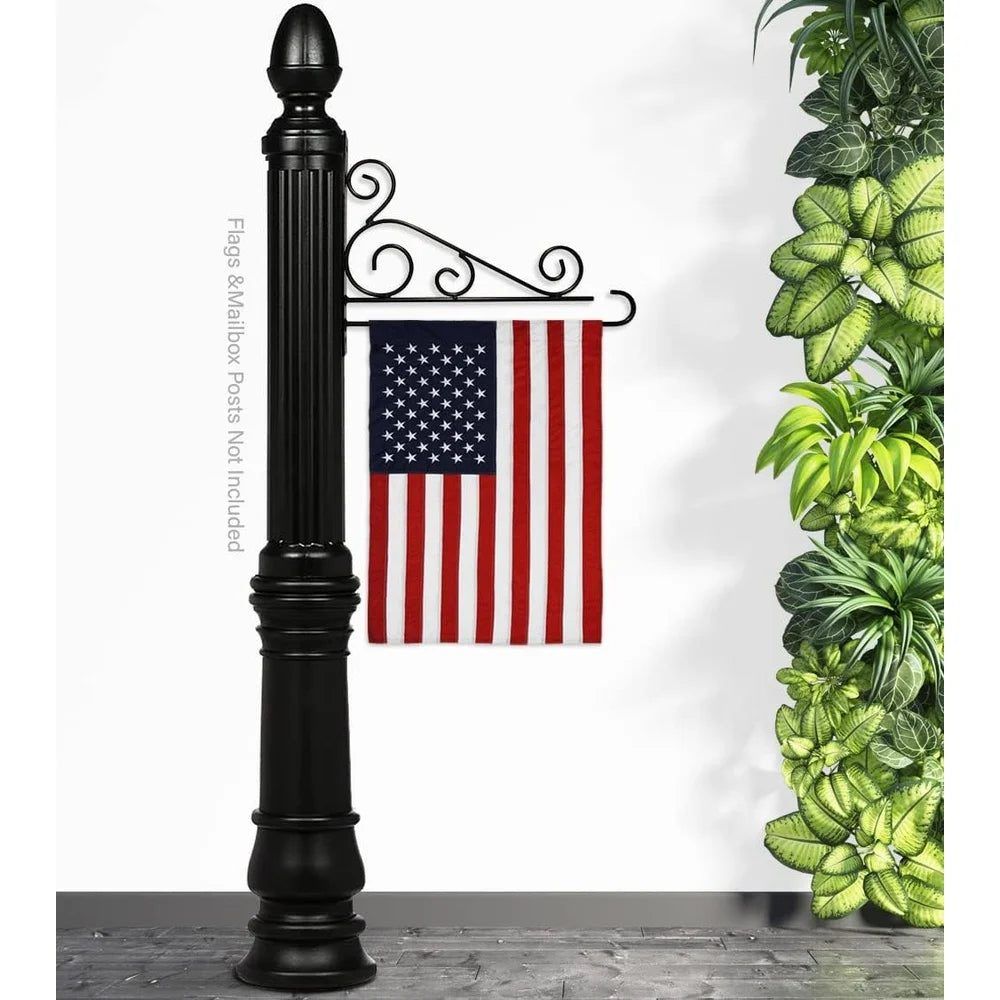 XMSJ Flag Holder Wall Decor Poles Outdoor Banner Display
