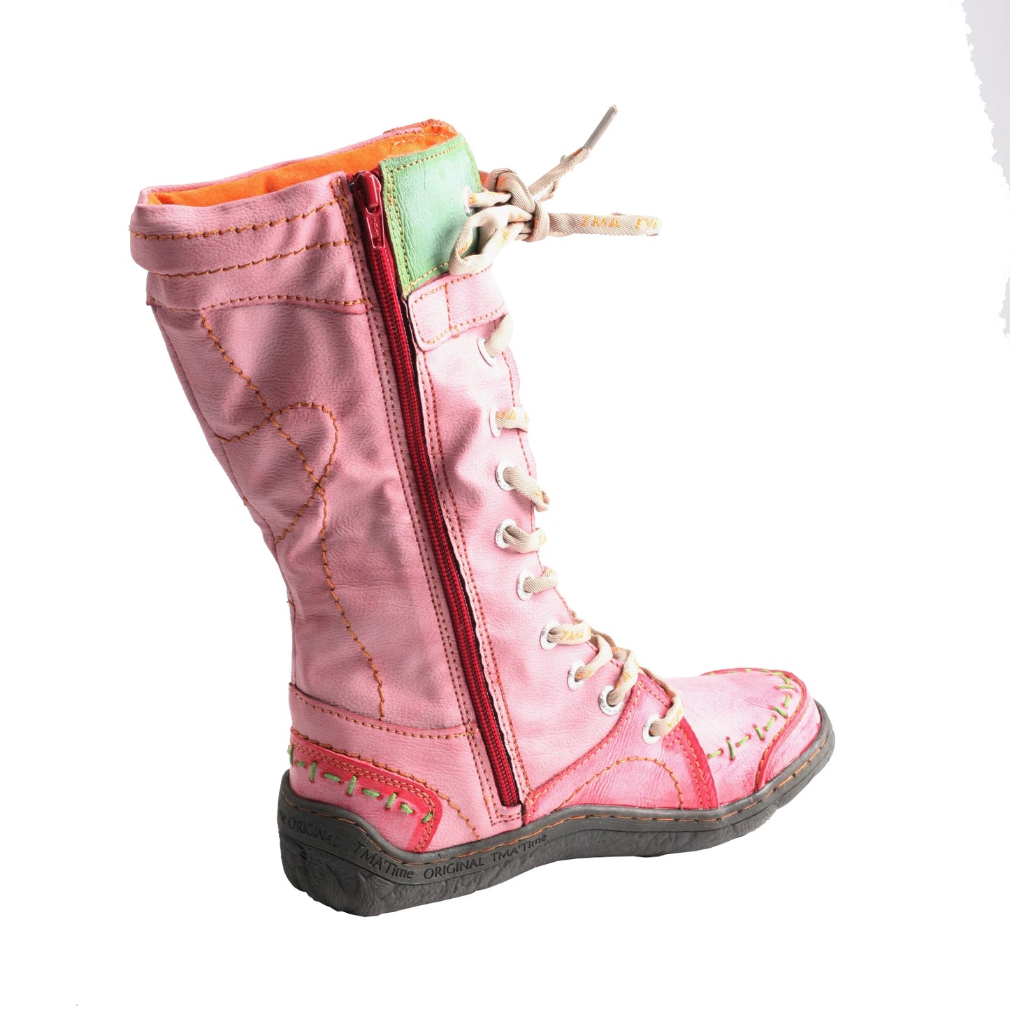 TMA EYES Warm Leather Boots For Women Hand Stitching