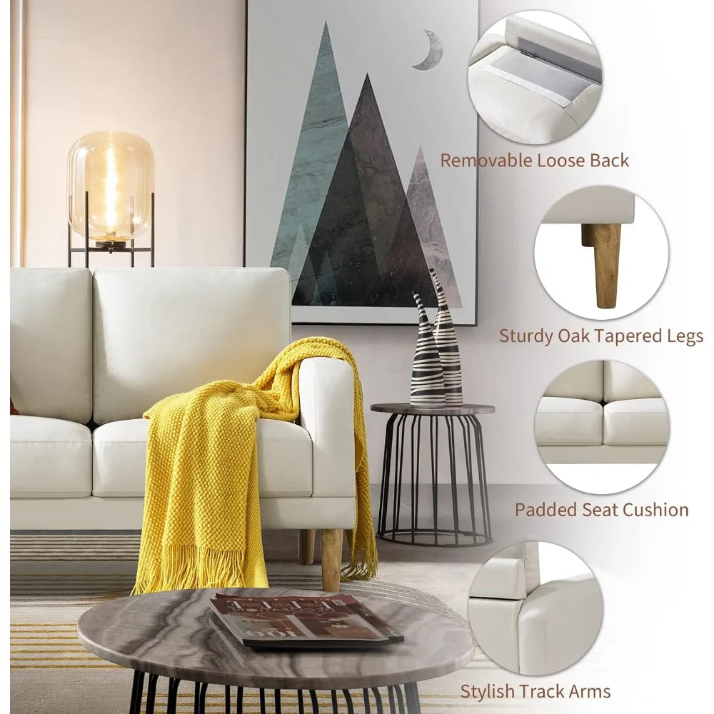 HUANZHUANG Compact Mini Love Seat Sofa For Small Spaces