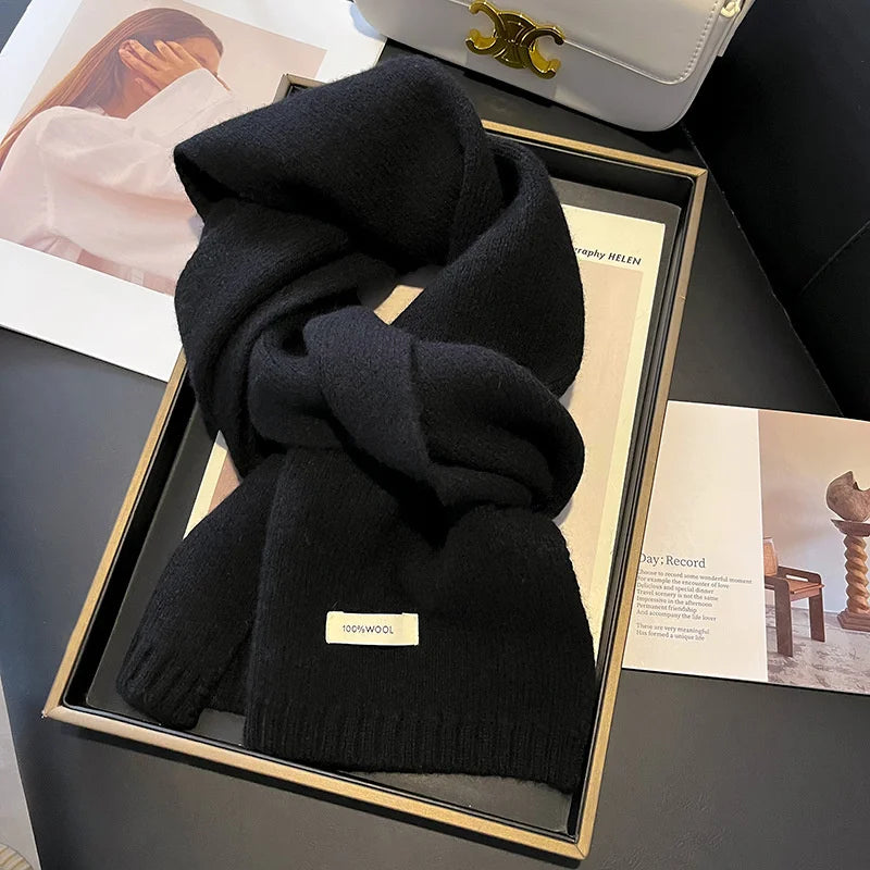 Women's Knitted Wool Scarf Winter Warm Shawl