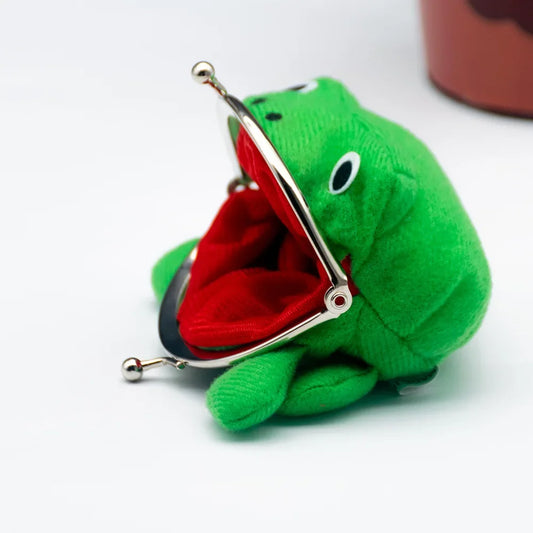 NONECN Frog Coin Purse Cartoon Wallet Fluff Clutch Coin Holder