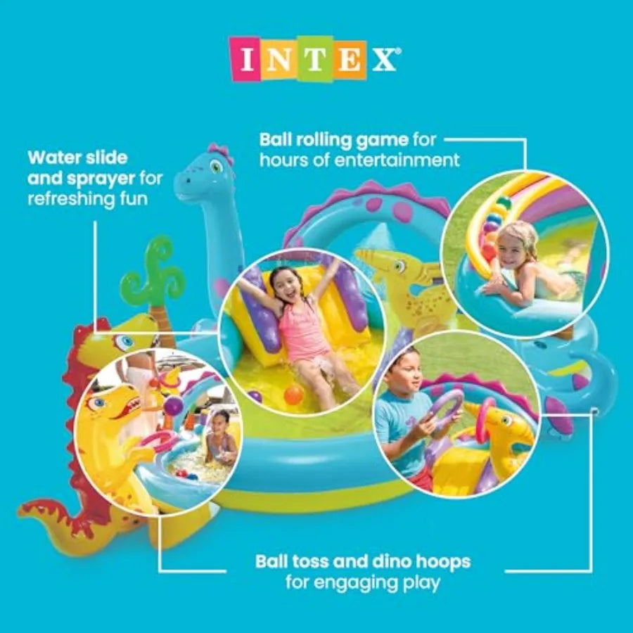 Dinoland Play Center Inflatable Kiddie Pool For Outdoor Use