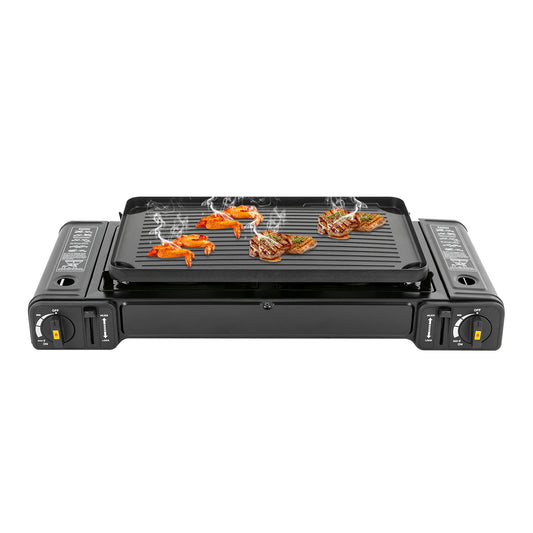 NONED 2500W Portable Camping Stove With Baking Tray And Case