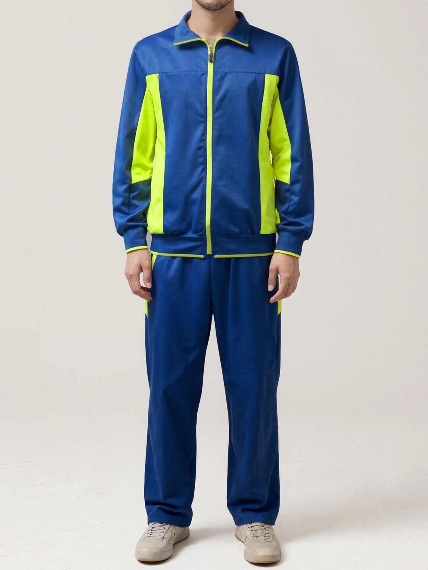 Men's 2 Piece Tracksuit Set With Long Sleeve Sweatshirt