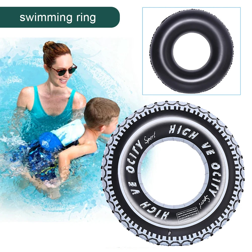 Shunmaii Inflatable Pool Float Tire Ring For Teens Beach