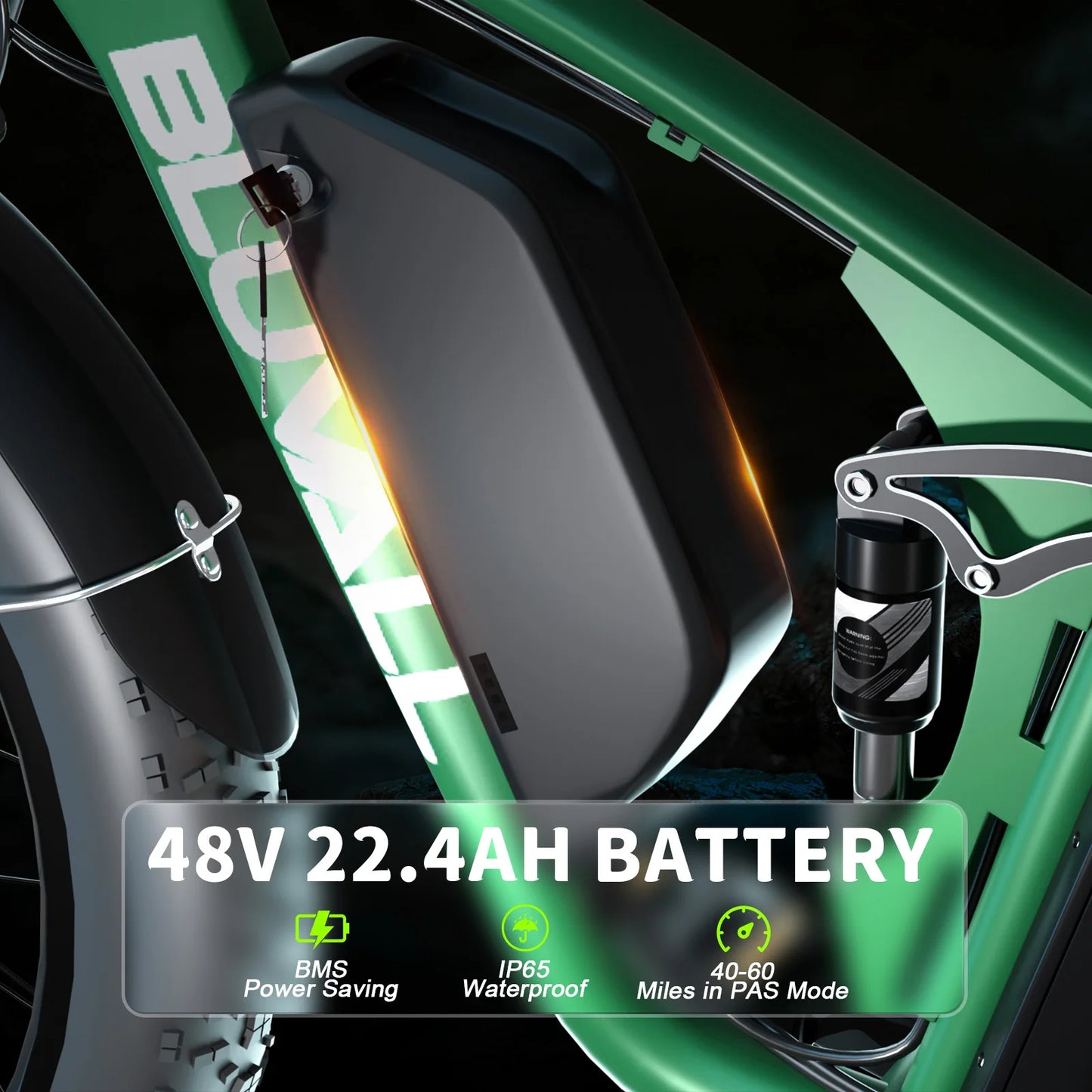 ZEEGR Moobelo V1 52V 2000W Dual Motor Fat Tire EBike