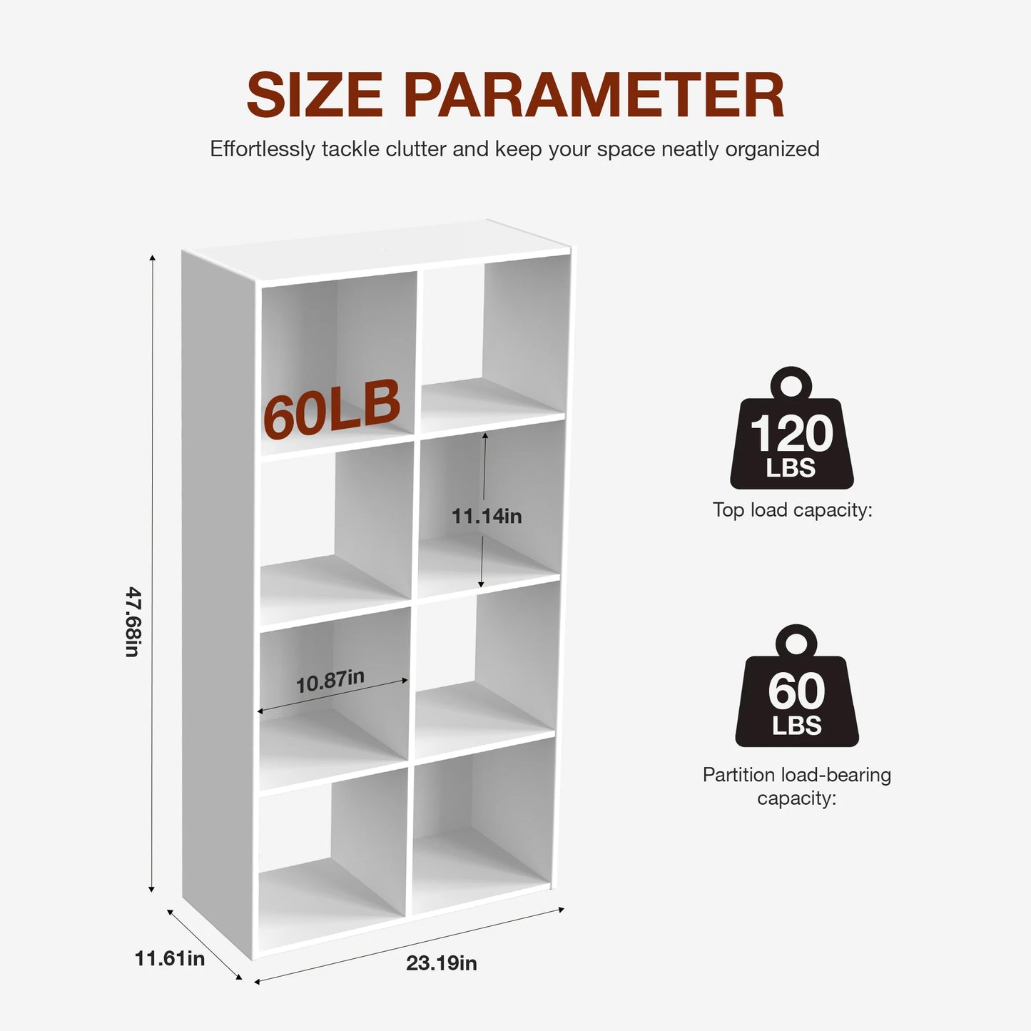 JHK 9 Cube Storage Organizer Bookcase Wooden Shelf Living Room
