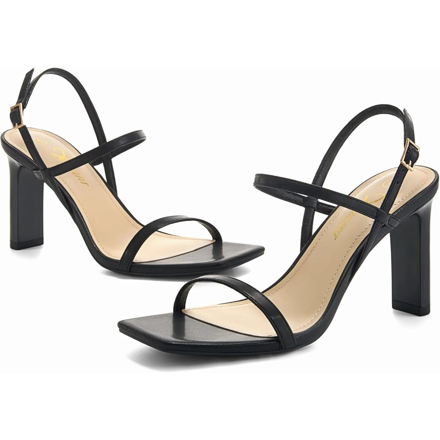 Women's Strappy High Heels Open Toe Ankle Strap Wedding Sandals