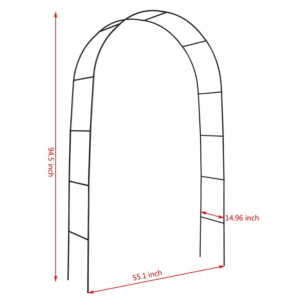 Durable Metal Garden Arch Trellis For Climbing Plants