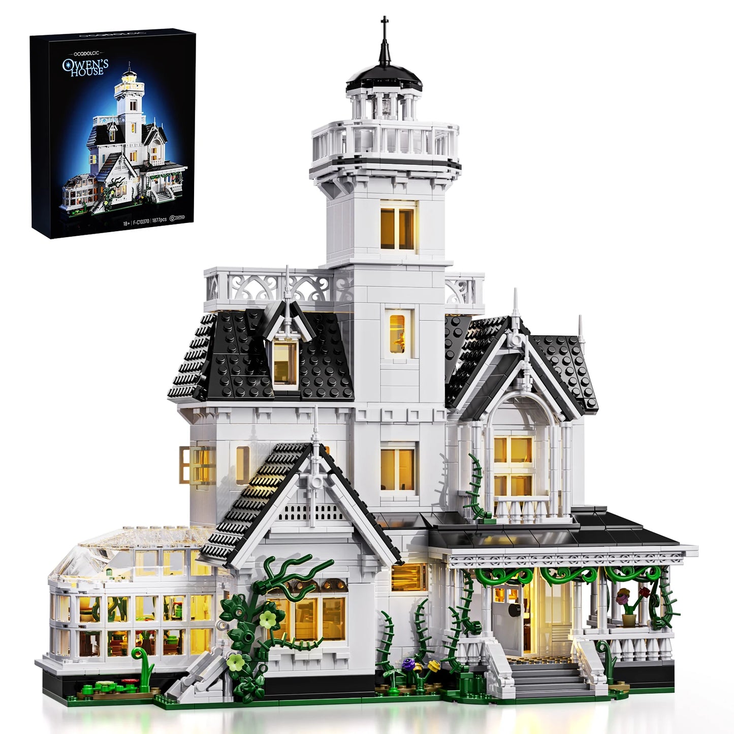 Magic House LED Light Building Set 1877Piece For Adults