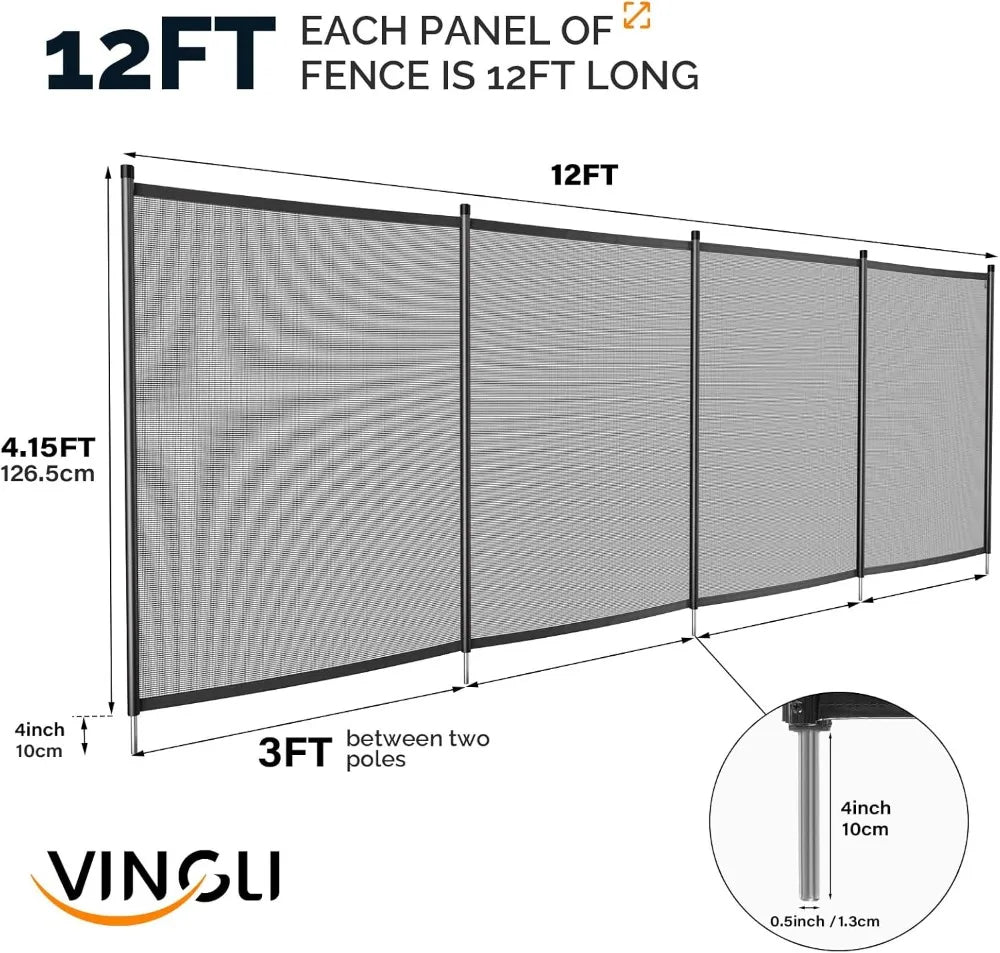 Pool Safety Fence Mesh For Inground Pools Easy Install Child Safety