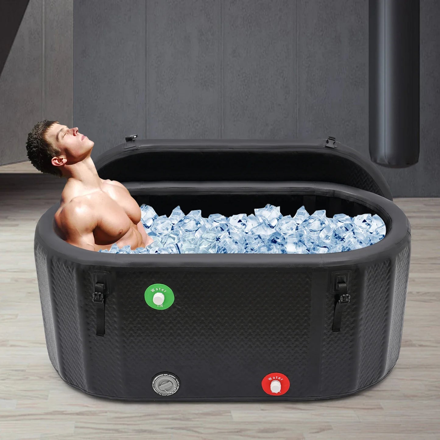 PVC Inflatable Bathtub Freestanding Ice Bath For Athletes