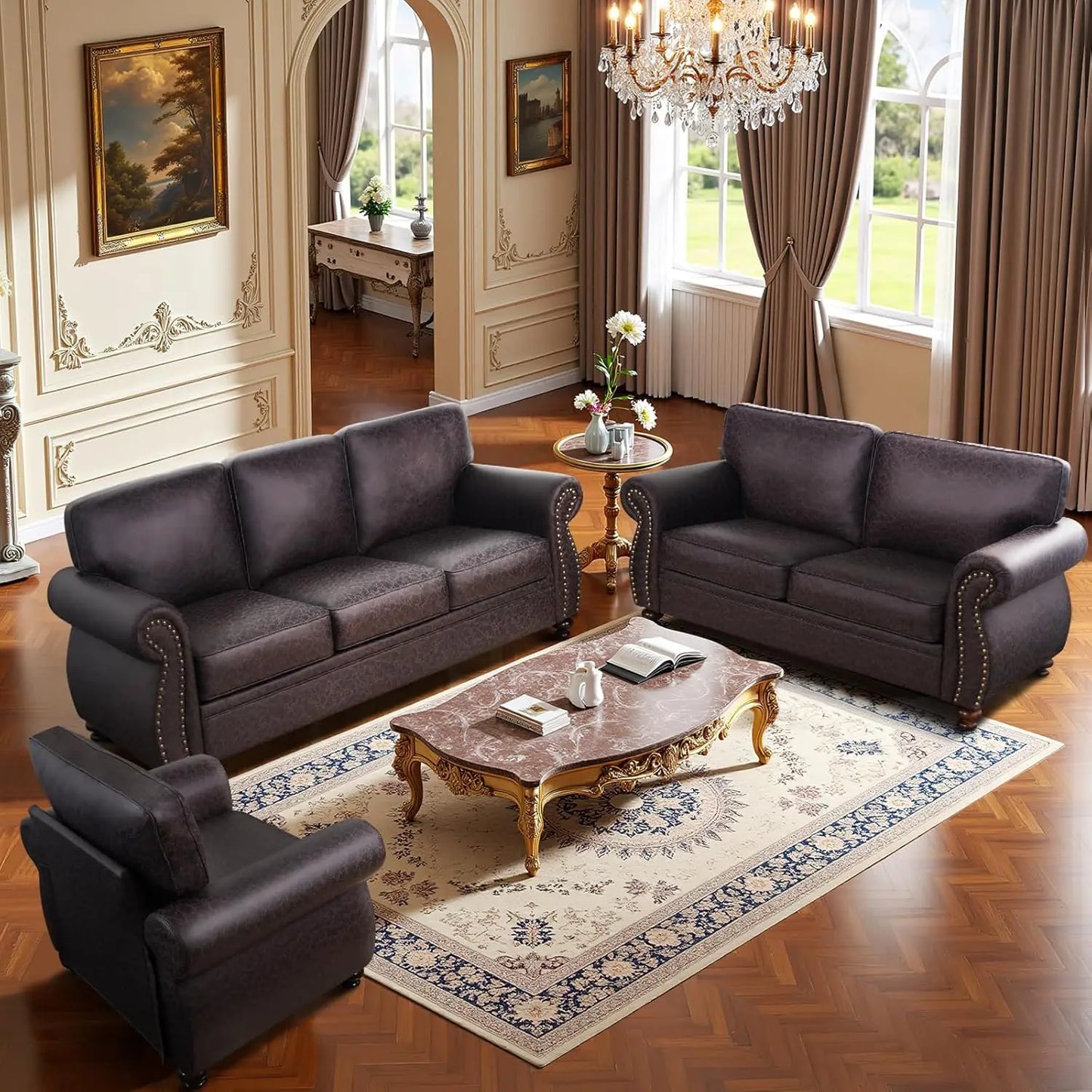 Mid-Century Vintage Sofa With Removable Cover And Cushions