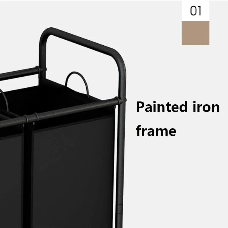 Generic Laundry Trolley Sorter Cart With 3 Removable Bags