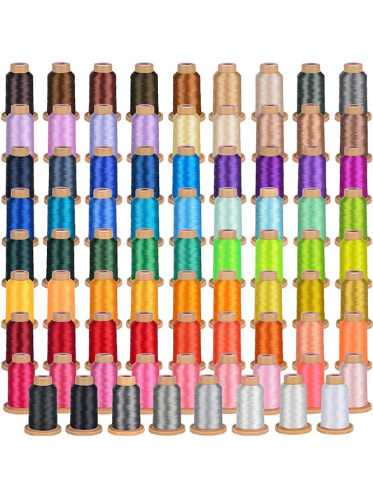 Richword Embroidery Threads Polyester Kit 875Y 800m 80Pcs