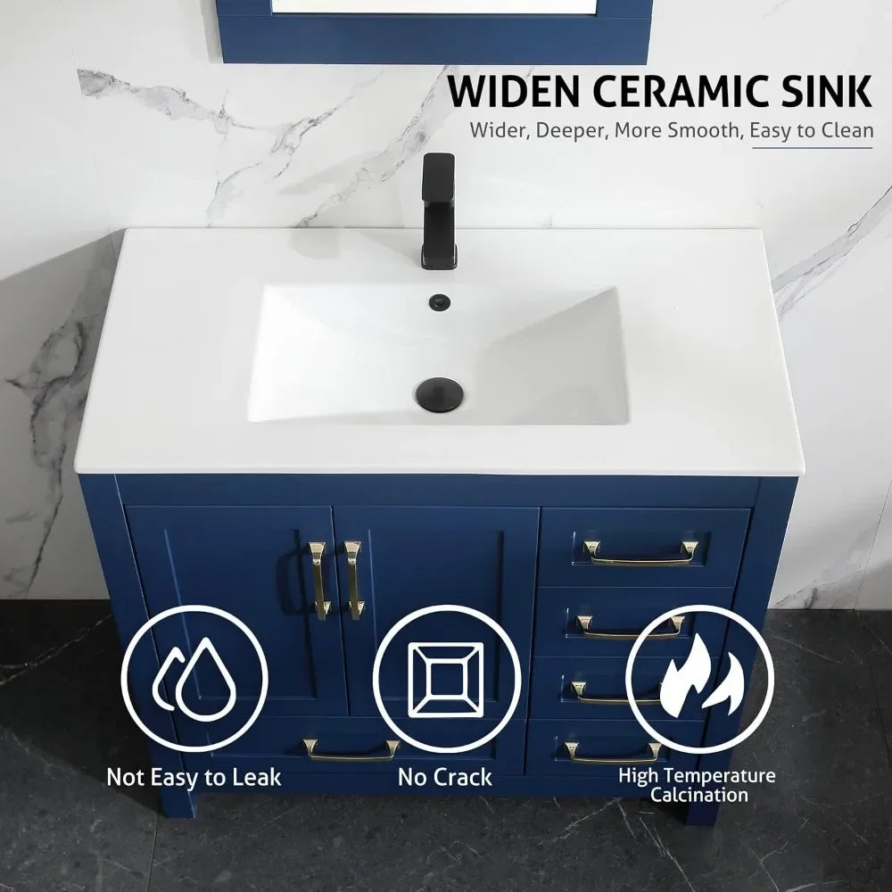 Guangbai Bathroom Vanities With Sink Combo Modern Cabinet