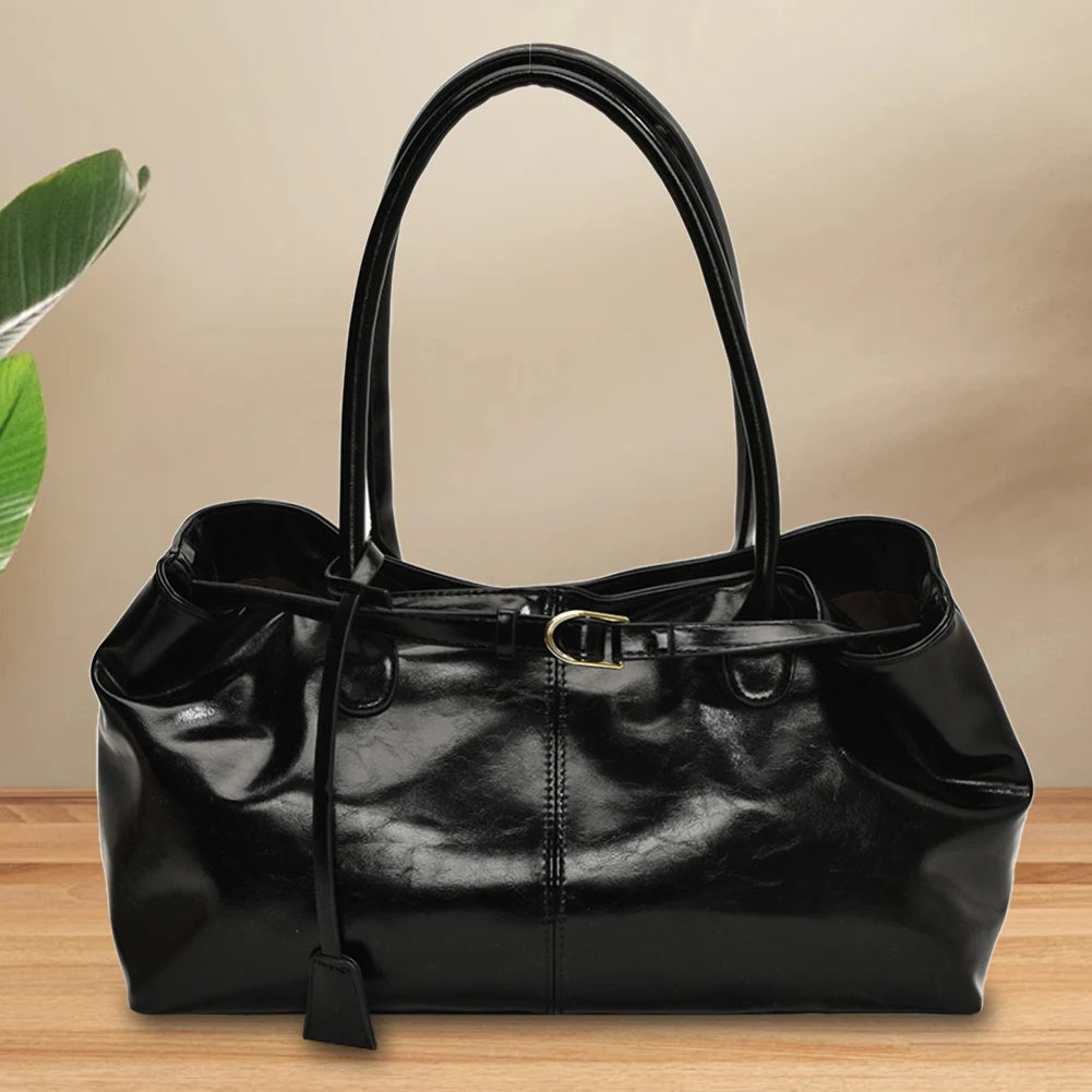 APWIKOGER PU Leather Hobo Handbag Slouchy Top Handle Shoulder Bag