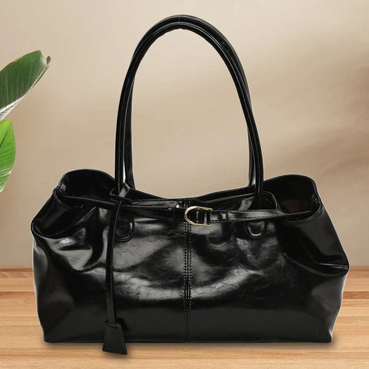 APWIKOGER PU Leather Hobo Handbag Slouchy Top Handle Shoulder Bag