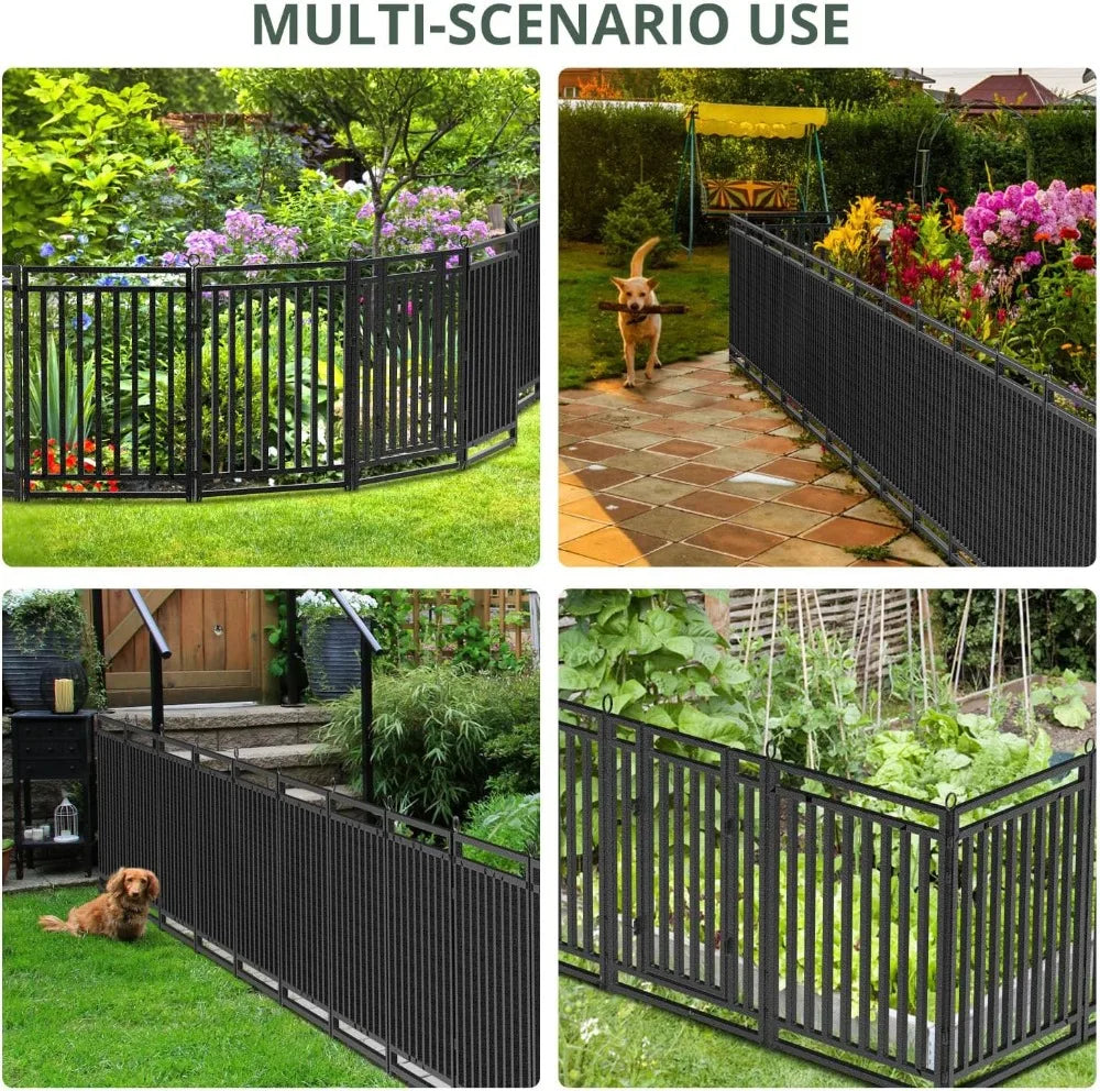 Metal Garden Fence No Dig Dog Fence For Yard And Patio